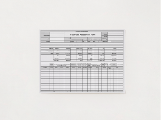 Flooring Measure Form