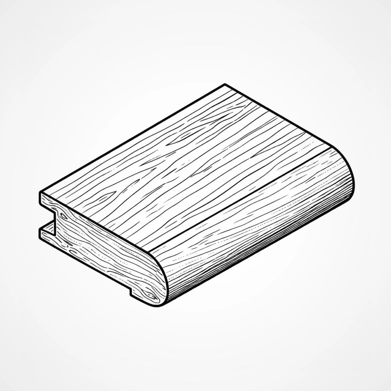 Flush Stairnose - 8ft Unf. Red Oak